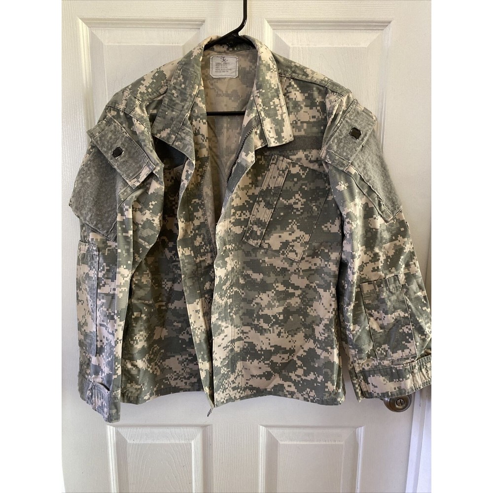 Vintage US Army Combat Uniform Coat Shirt ACU Cotton Blend Non FR UCP Sz XS